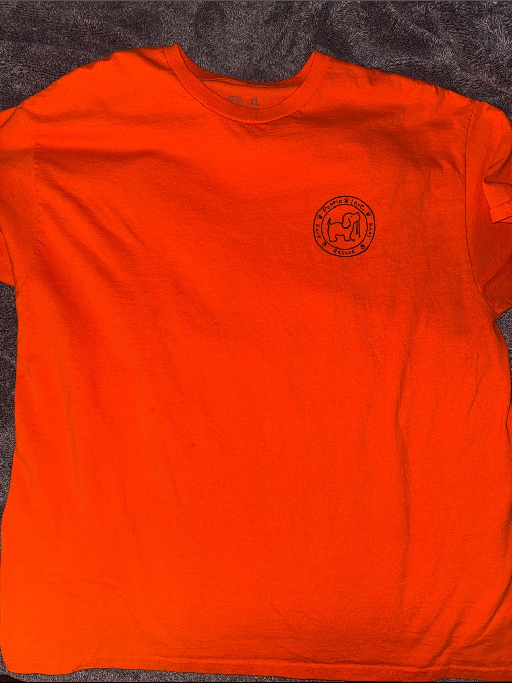 Puppie Love Brown and Orange Mascot Pup T-Shirt (Cleveland Browns Inspired)
